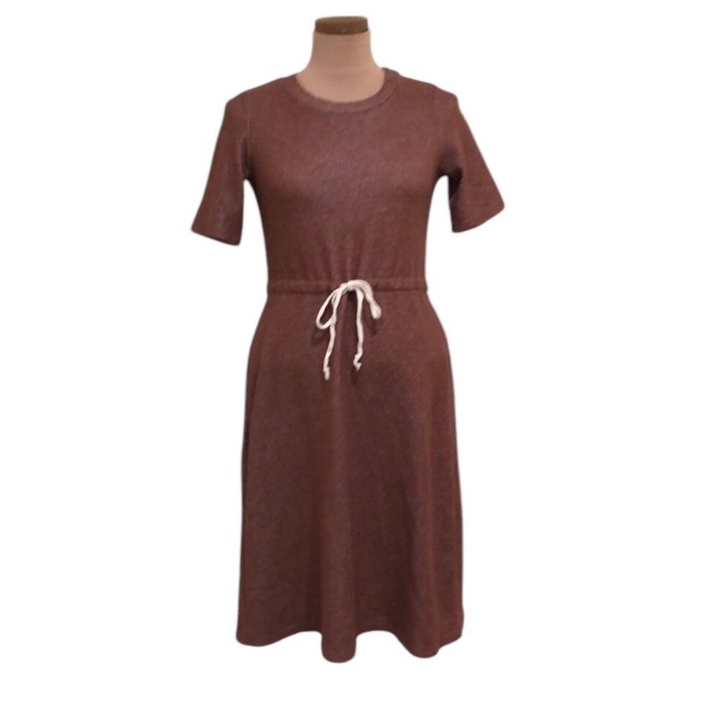 Roolee Midi Sweater Dress Size Small Brick Red